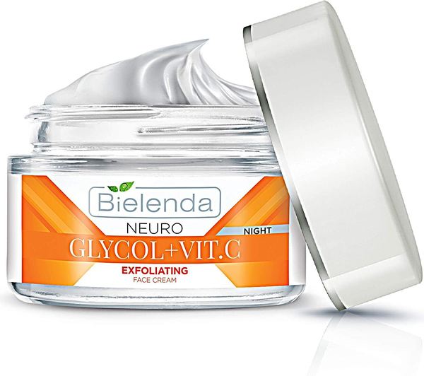 Bielenda Neuro Glicol + Vitamin C Eksfoliujący Krem Korektor Zmarszczek na Noc 50ml