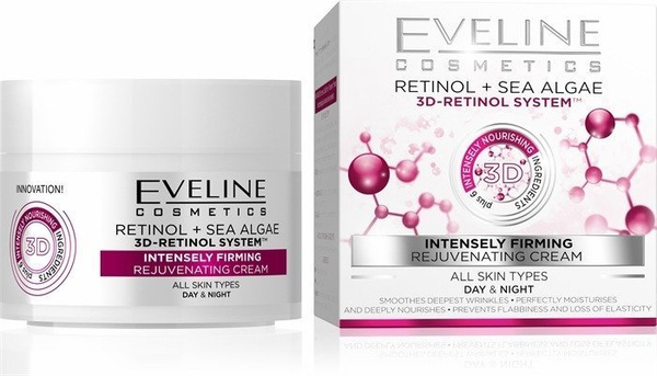 Eveline 3D-Retinol System Intensywnie Ujędrniający Krem na Dzień i na Noc 50ml