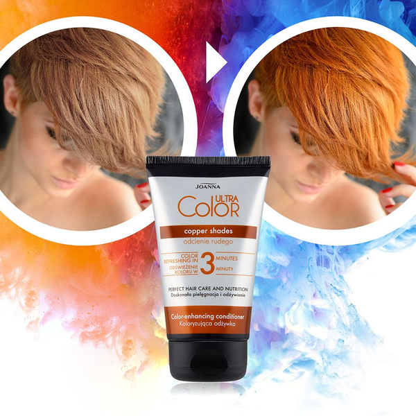 Joanna Ultra Color System Odżywka Koloryzująca do Włosów Odcienie Rudego 100g