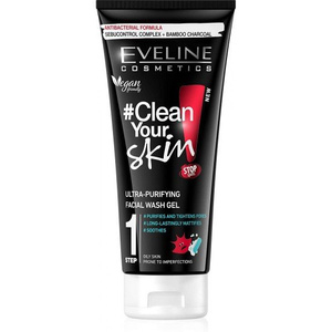 Eveline Pure Control Face Wash Gel Deeply Cleansing 200ml