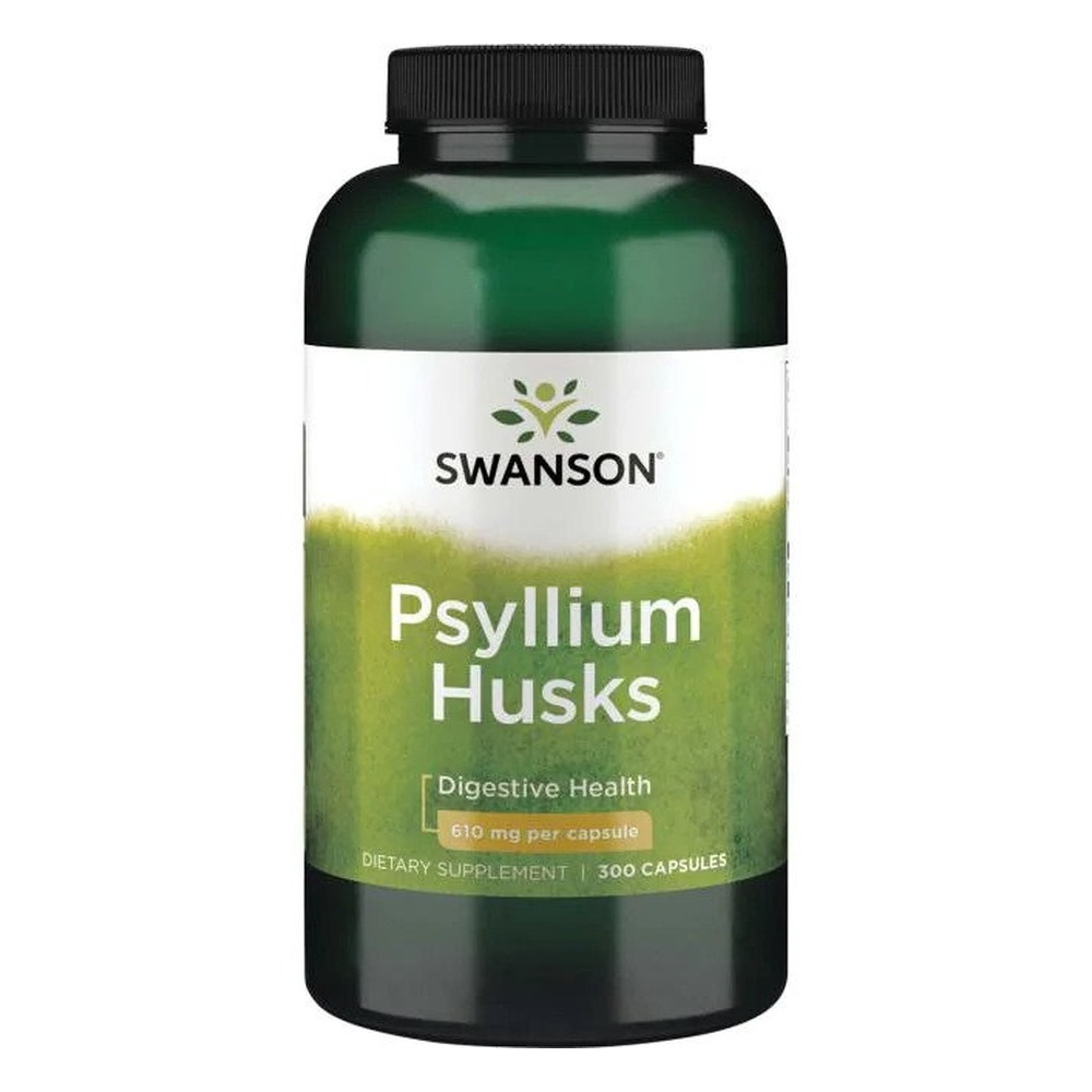 Swanson Psyllium Husks 610mg 300 Capsules