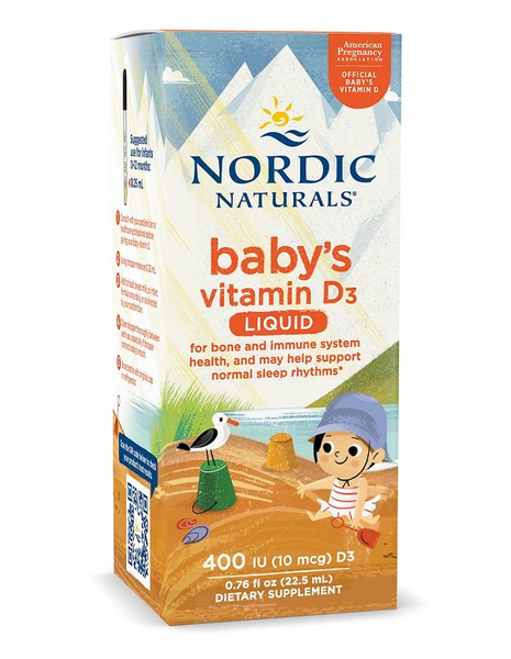 Nordic Naturals Baby's Vitamin D3 Liquid for Infants 400 IU 22.5ml