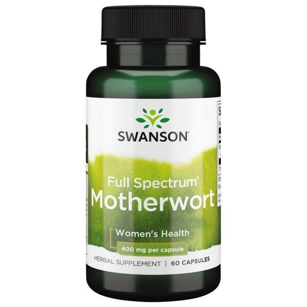 Swanson Full Spectrum Motherwort 400mg 60 Kapsułek