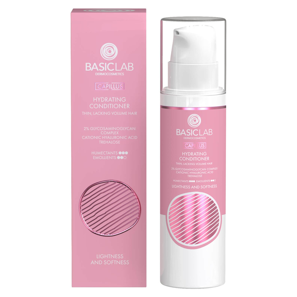 BasicLab Capillus Hydrating Conditioner Lightweight Volume And Shine 250ml