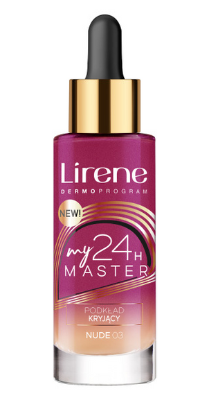 Lirene My 24H Master Covering Foundation Podkład Kryjący Nr 03 Nude 30ml