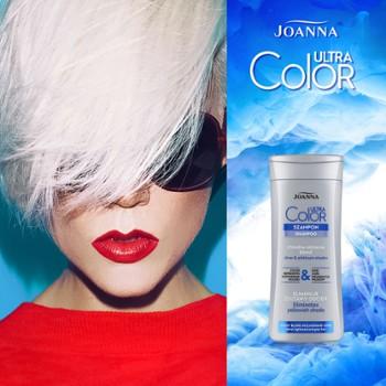 Joanna Ultra Color Szampon dla Włosów Siwych Blond i Rozjaśnionych Chłodne Odcienie 400ml