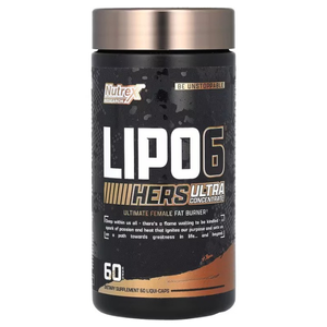 Nutrex Lipo-6 Black Hers Ultra Concentrate Fat Burner with Caffeine for Women 60 Caps