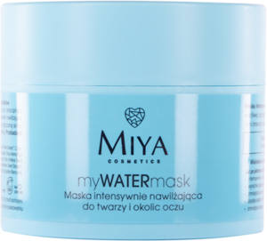 Miya myWATERmask Wegańska Maska Intensywnie Nawilżająca do Twarzy i Okolic Oczu dla Każdego Typu Skóry 50ml