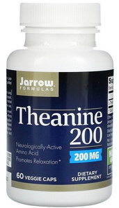 Jarrow Formulas Teanina 200mg Na Wsparcie Relaksu 60 Kapsułek