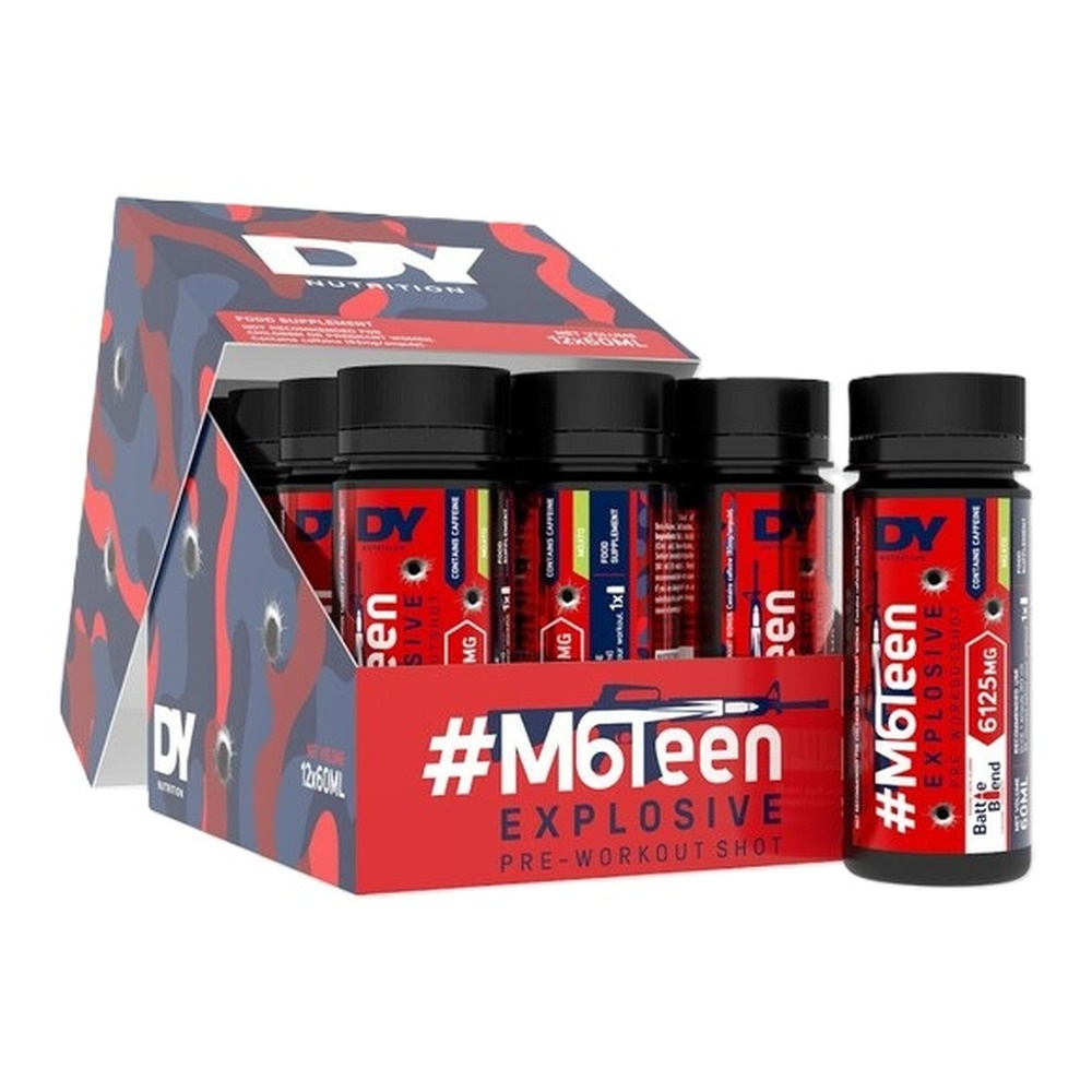 Dorian Yates #M6Teen Wybuchowy Shot Przedtreningowy o Smaku Mojito 12 x 60ml