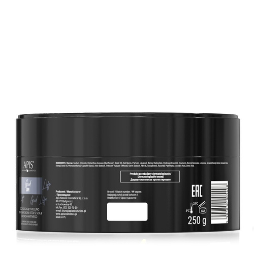 Apis Good Life Cleansing Body Hand Foot Scrub with Dead Sea Salt 250g