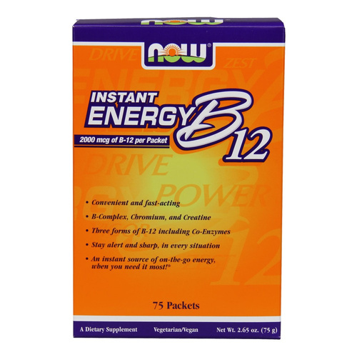 Now Foods Vitamin B-12 Instant Energy 75 Packets