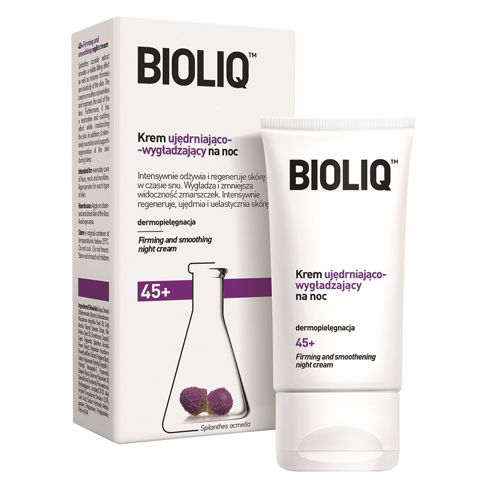 Bioliq 45+ Luxury Firming Night Cream with Hyaluronic Acid & Spilanthes Acmella - 50ml