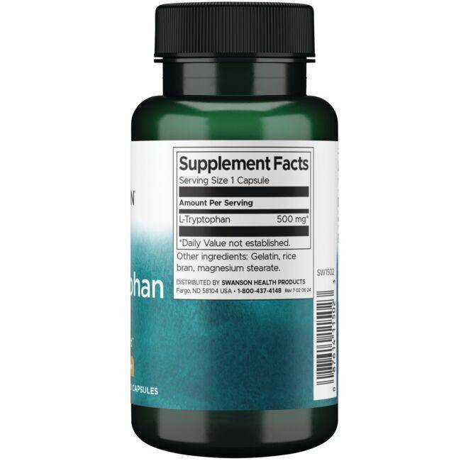 Swanson L-Tryptophan 500mg 60 Capsules