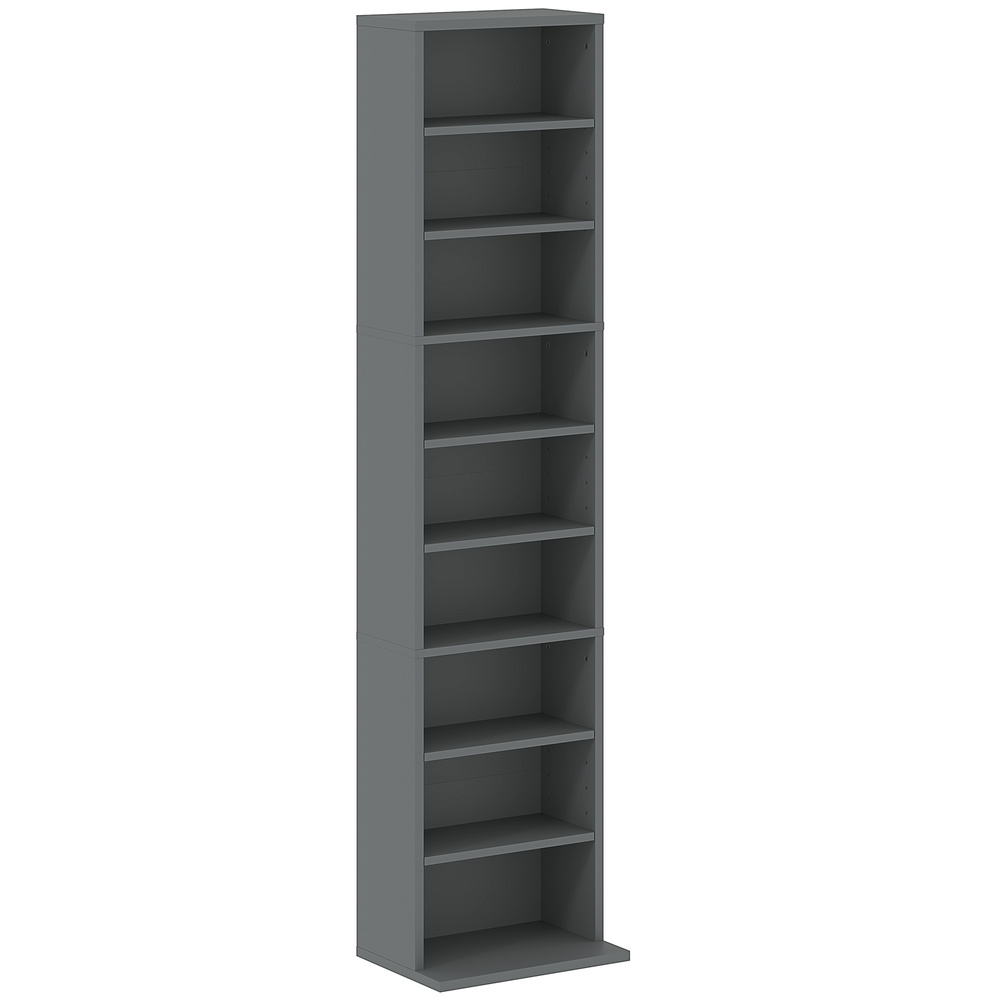 HOMCOM 260 Narrow CD Storage Unit - Grey