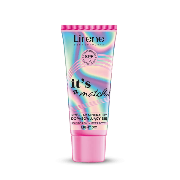 Lirene It's a Match! Podkład Mineralny Dopasowujący się SPF15 Nr 001 Light 30ml