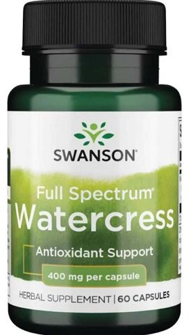 Swanson Full Spectrum Watercress 400mg Rukiew Wodna 60 Kapsułek