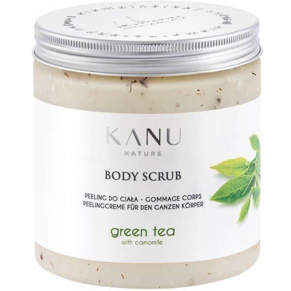 Kanu Nature Orzeźwiająco Pielęgnacyjny Peeling do Ciała o Zapachu Zielonej Herbaty i Rumianku 350g