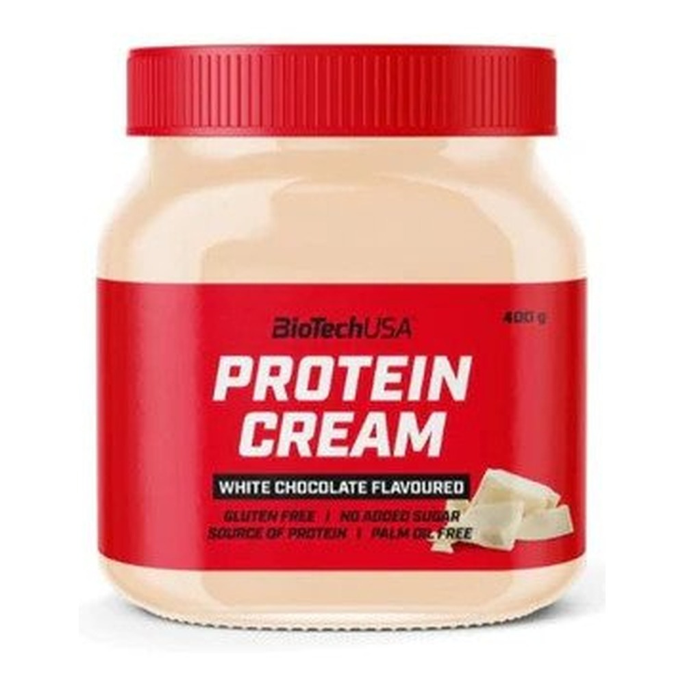 BioTechUSA Protein Cream Krem proteinowy, Biała Czekolada 400g