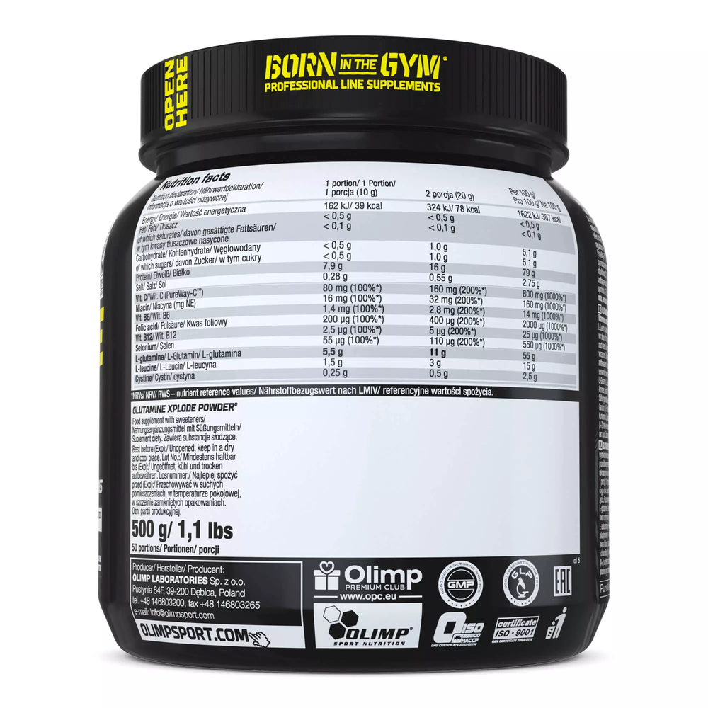 Olimp Glutamine Xplode Orange 500g