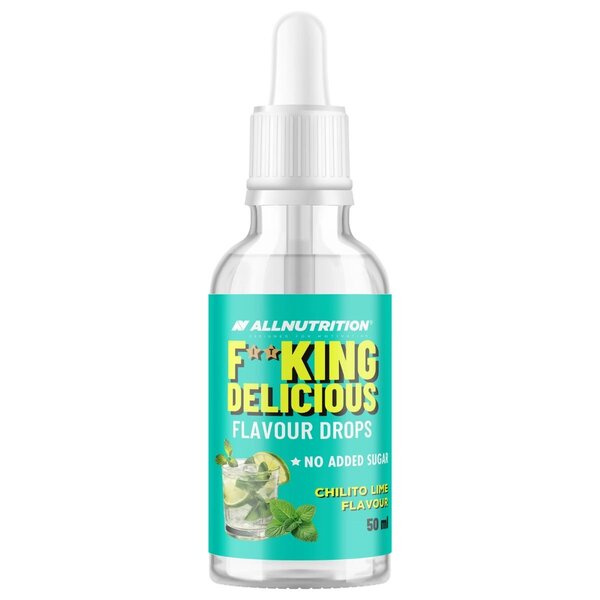 AllNutrition Fitking Delicious Flavour Drops Chilito Lime Aromatyczne Krople bez Cukru 50ml