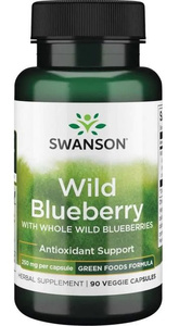 Swanson Wild Blueberry 250mg 90 Vcapsules