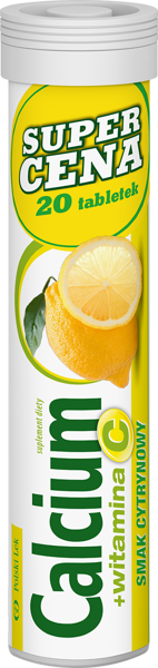 Plusssz Calcium 300 Vitamin C Effervescent Tablets with Lemon Flavour 20pcs