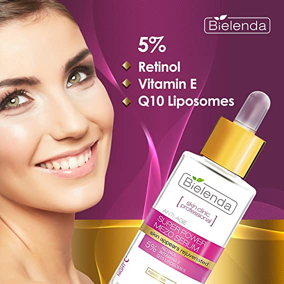 Bielenda Skin Clinic Super Power Serum do Twarzy z Retinolem i Q10 30ml