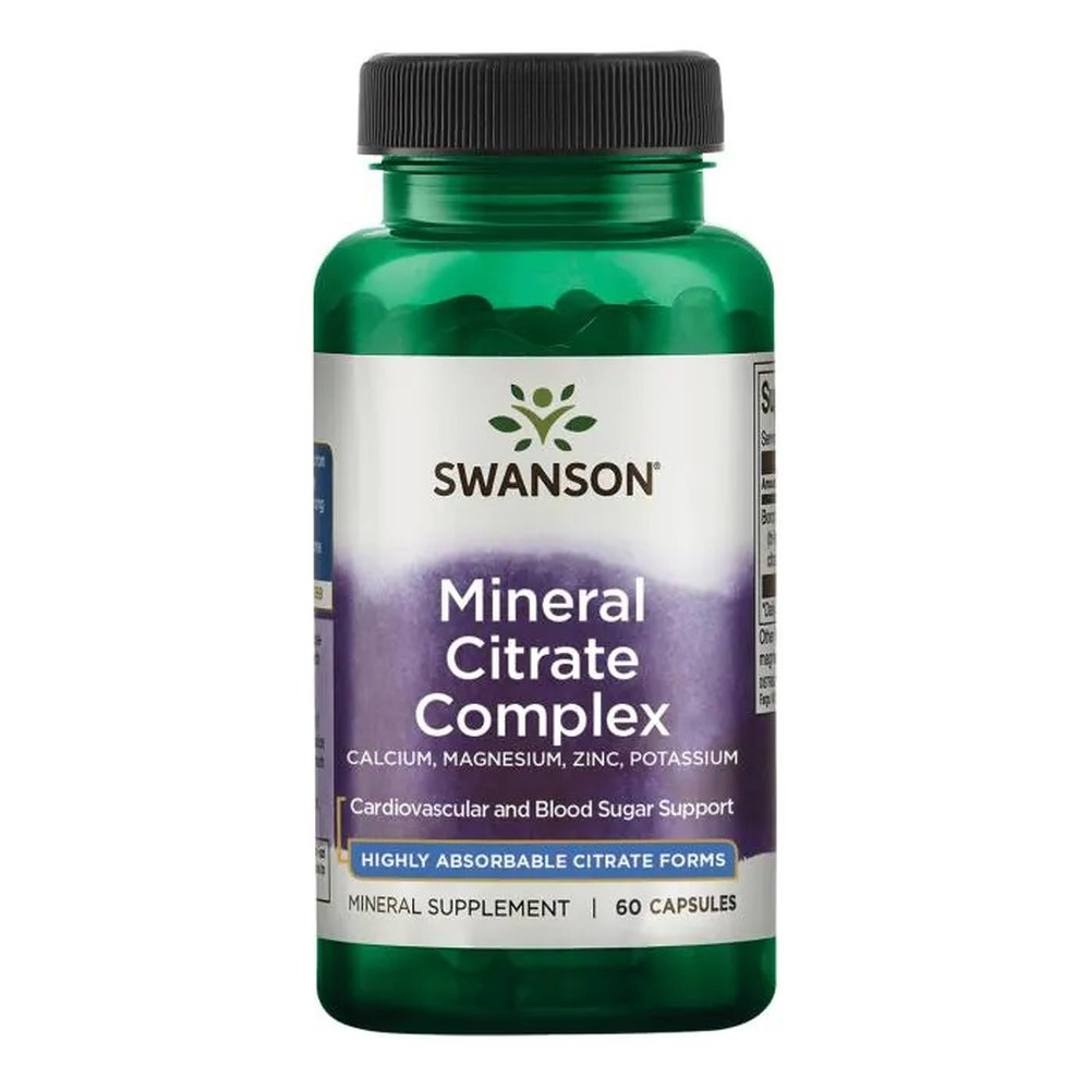 Swanson Mineral Citrate Complex 60 Kapsułek