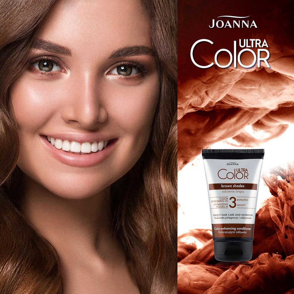 Joanna Ultra Color System Koloryzująca Odżywka do Włosów Odcienie Brązu 100ml