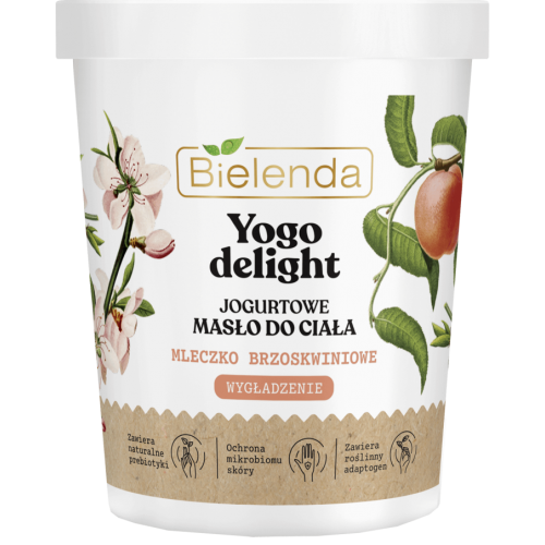 Bielenda Yogo Delight Brzoskwiniowe Wygładzające Jogurtowe Masło do Ciała 200ml
