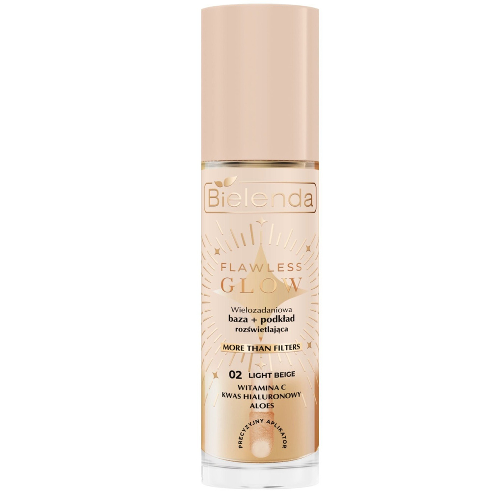 Bielenda Flawless Glow Baza i Podkład Rozświetlający 02 Light Beige 30ml