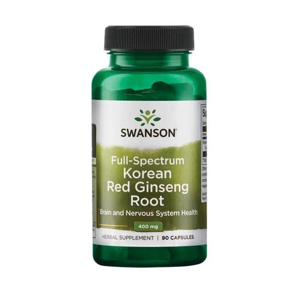 Swanson Full Spectrum Korean Red Ginseng Root 400mg 90 Capsules