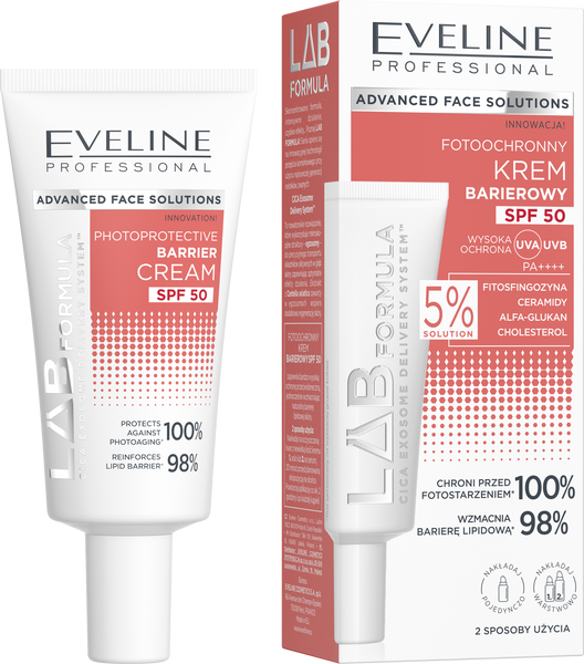 Eveline Lab Formula Fotoochronny Krem Barierowy UVA i UVB SPF50 40ml