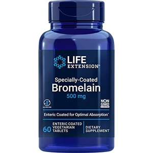 Specially-Coated Bromelain, 500mg - 60 enteric coated vegetarian tabs