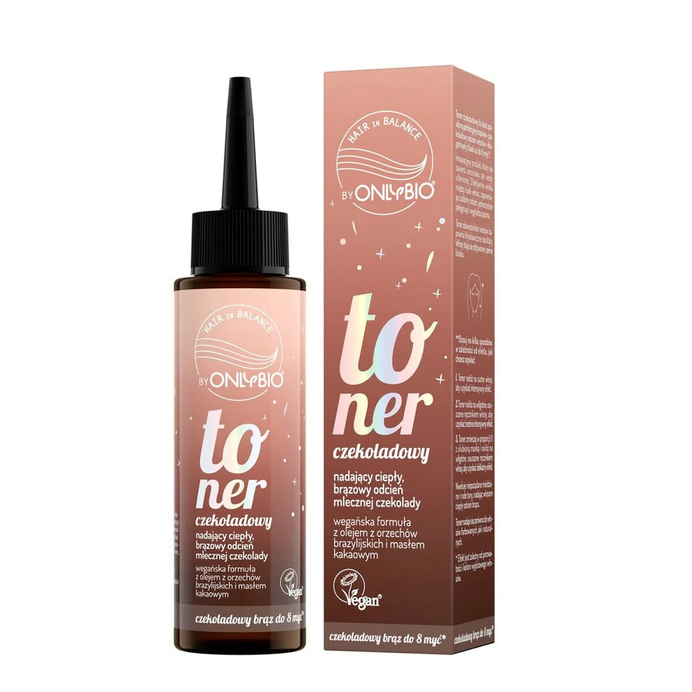 OnlyBio Hair in Balance Chocolate Toner - Luxurious Shine & Strength for Brown Hair, 100ml
