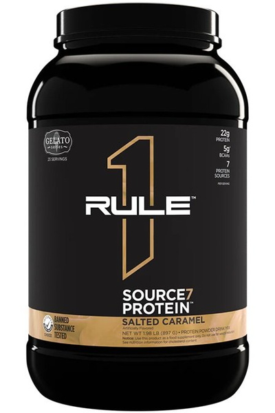 Rule One Source7 Protein, Salted Caramel Gelato - 897g