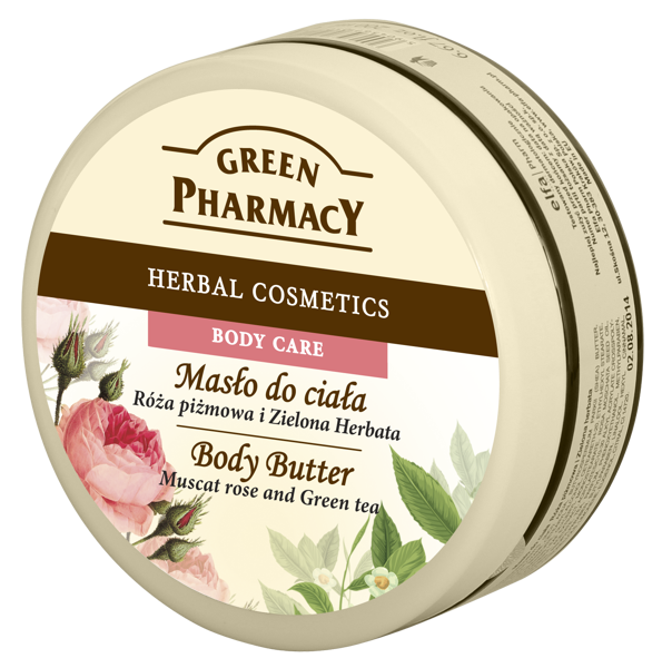 Green Pharmacy Masło do Ciała Róża Piżmowa i Zielona Herbata 200 ml