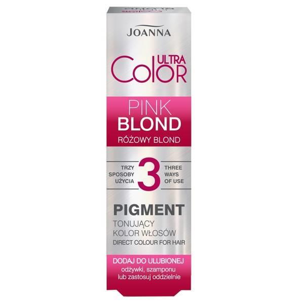 Joanna Ultra Color 3 Różowy Blond Pigment Tonujący Podkreśla i Odświeża Kolor Włosów Naturalnych i Farbowanych 100ml