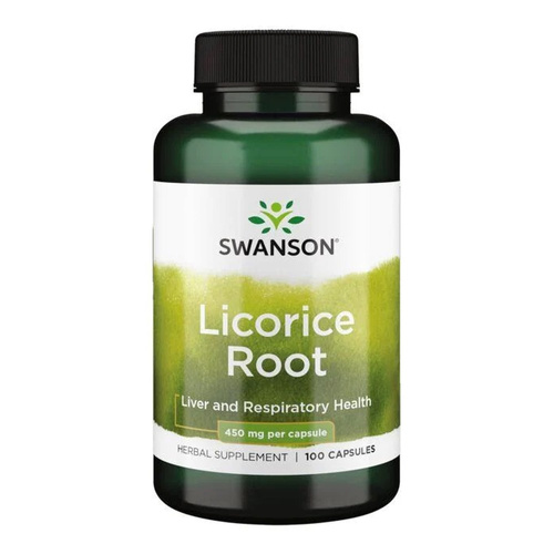 Swanson Licorice Root 450mg 100 Kapsułek