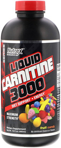 Nutrex Liquid Carnitine 3000 L-Karnityna w Płynie na Spalanie Tłuszczu i Energię Smak Jagodowy 480ml