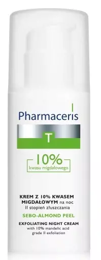 Pharmaceris T Sebo Almond Peel Krem 10% z Kwasem Migdałowym na Noc dla Skóry Problematycznej 50ml