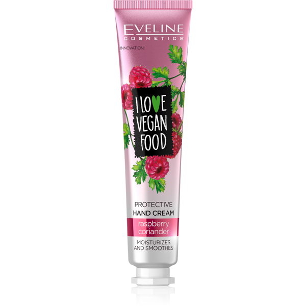 Eveline I Love Vegan Food Protective Hand Cream Raspberry And Coriander 50ml