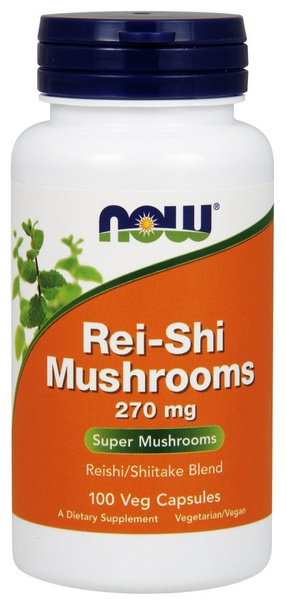 Now Foods Rei-Shi Mushrooms 270mg Health Support 100 Capsules