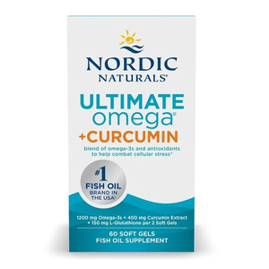 Nordic Naturals Ultimate Omega Curcumin Supplement for Cellular Health 60 Softgels
