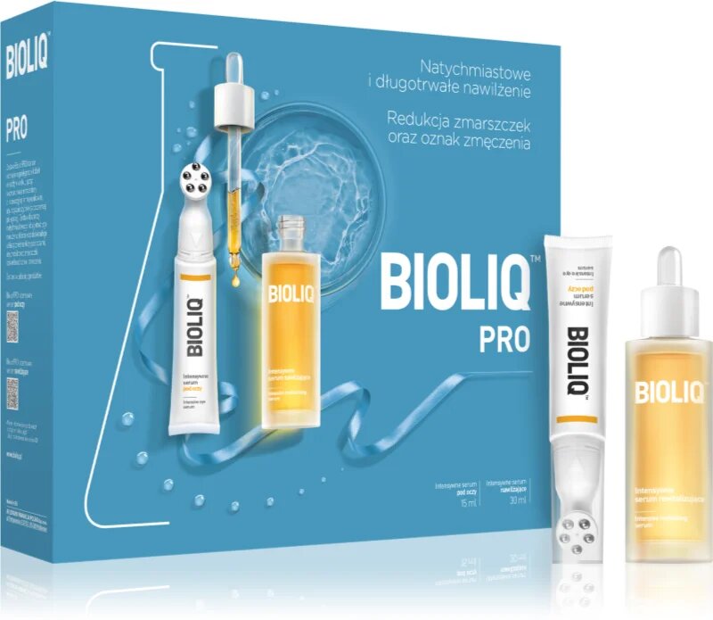 Bioliq Pro Set: Intensive Eye & Moisturizing Serums, 15ml & 30ml