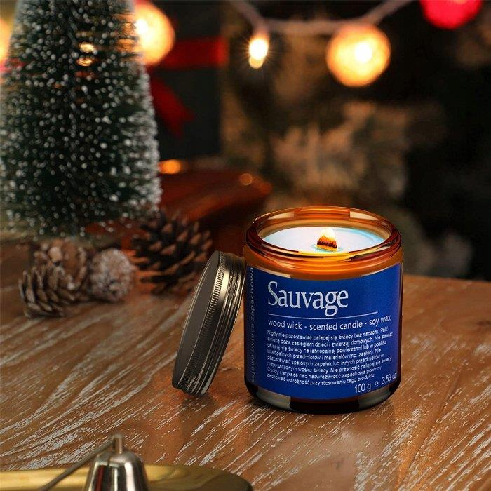 Sauvage Scented Soy Candle in Screw Top Jar 1 Piece