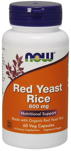 NOW Foods Red Yeast Rice 600mg 60 Vcaps