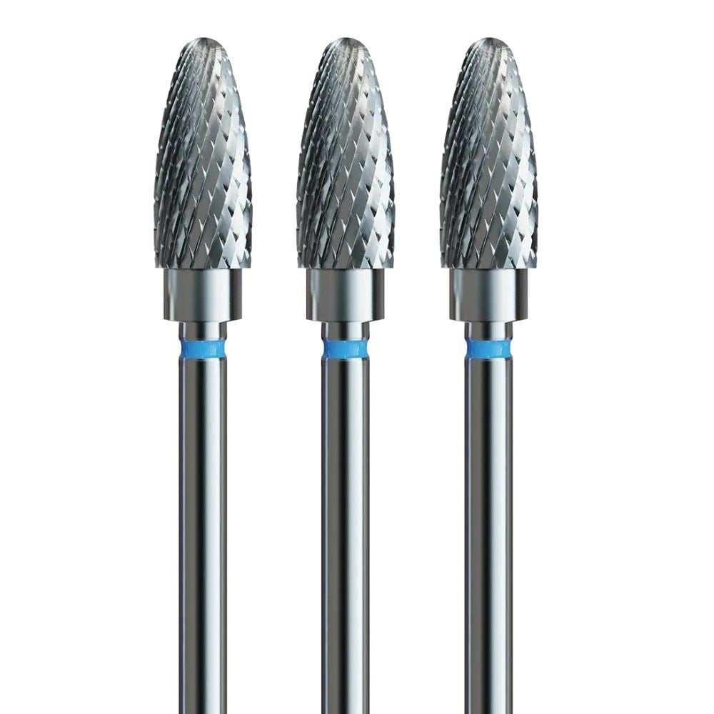 IQ Nails 5in1 Carbide Nail Drill Bit Cone Standard Cross Cut 6mm 3pcs