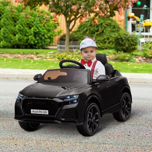 HOMCOM Licensed Audi RS Q8 Electric Ride On Car, with Remote Control, Black
